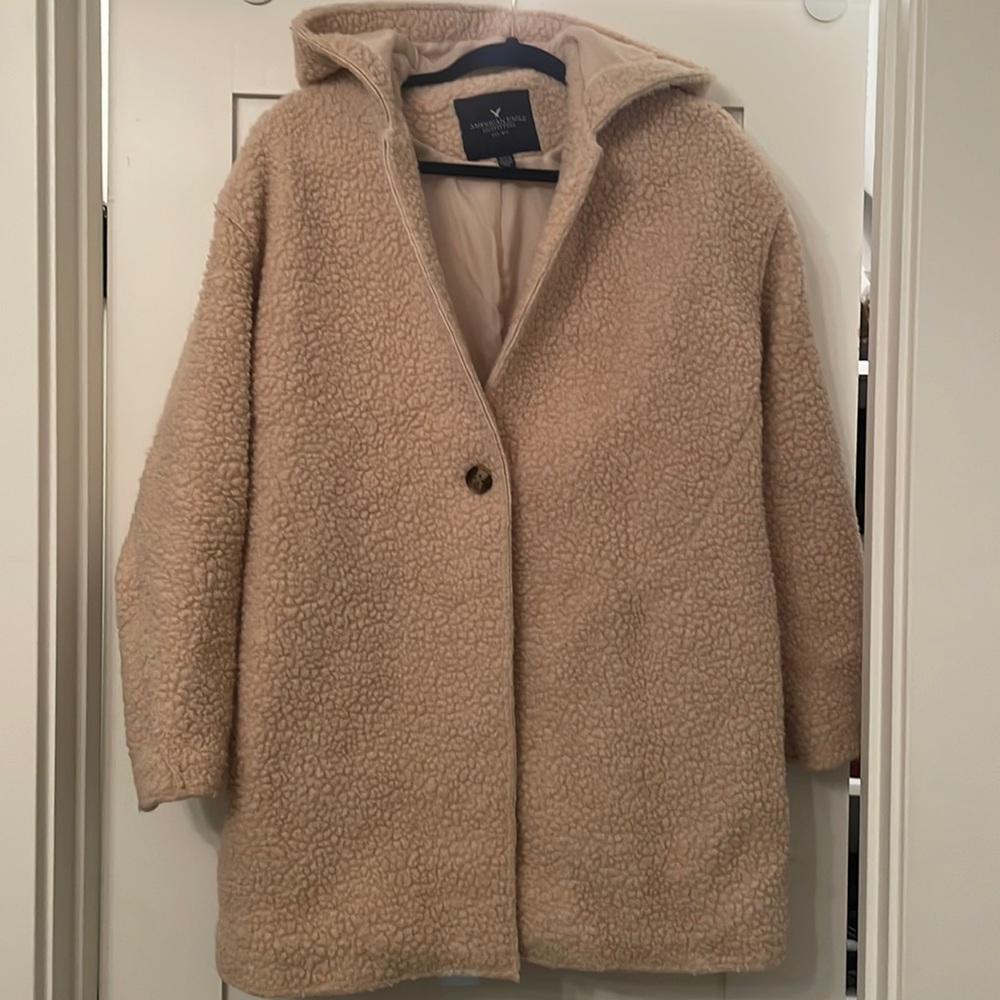 American Eagle cozy sherpa/teddy coat
